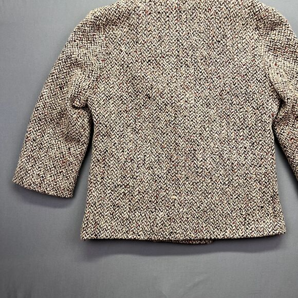 Coldwater Creek Woven Textured Women's Blazer Jacket Tulle Trim Size L‎ - Picture 14 of 16